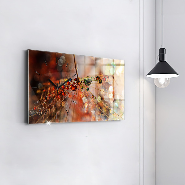 Orologio rettangolare Dente di leone con rugiada