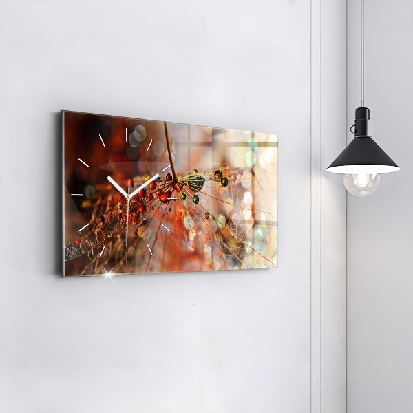 Orologio rettangolare Dente di leone con rugiada