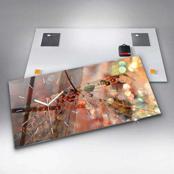 Orologio rettangolare Dente di leone con rugiada