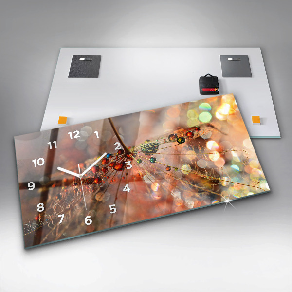 Orologio rettangolare Dente di leone con rugiada