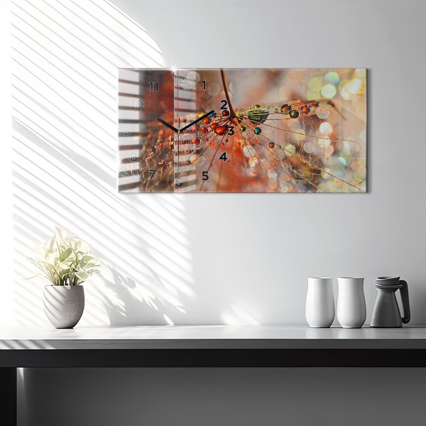 Orologio rettangolare Dente di leone con rugiada