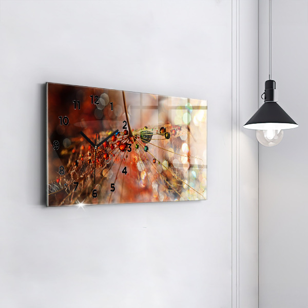 Orologio rettangolare Dente di leone con rugiada