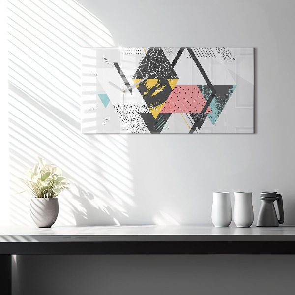 Orologio rettangolare Motivo geometrico