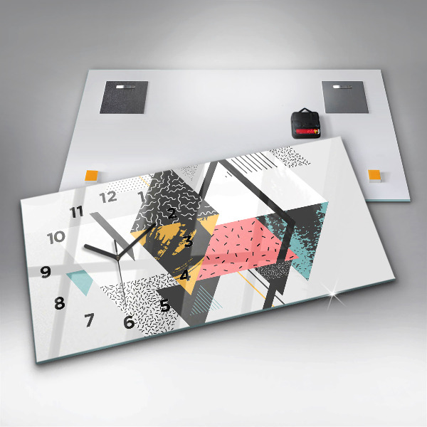 Orologio rettangolare Motivo geometrico