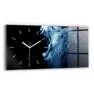 Orologio rettangolare Linguaggio del corpo del leone selvaggio
