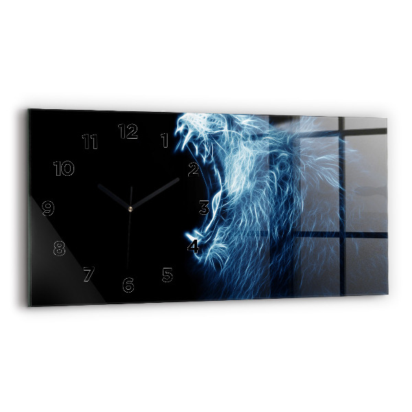 Orologio rettangolare Linguaggio del corpo del leone selvaggio
