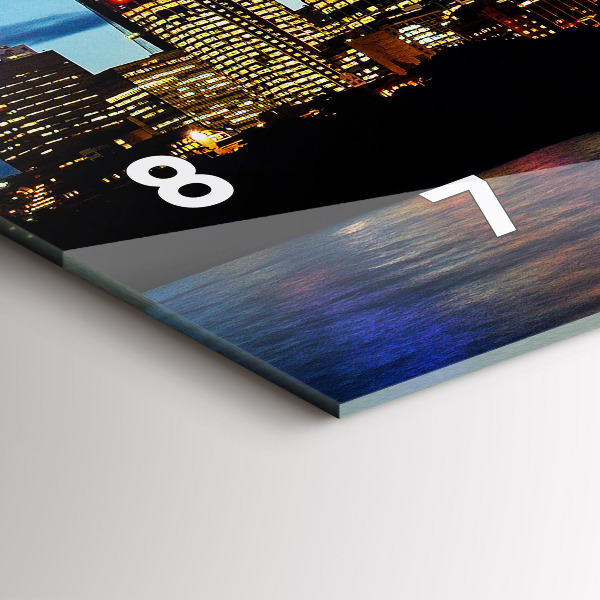 Orologio rettangolare Sydney la sera