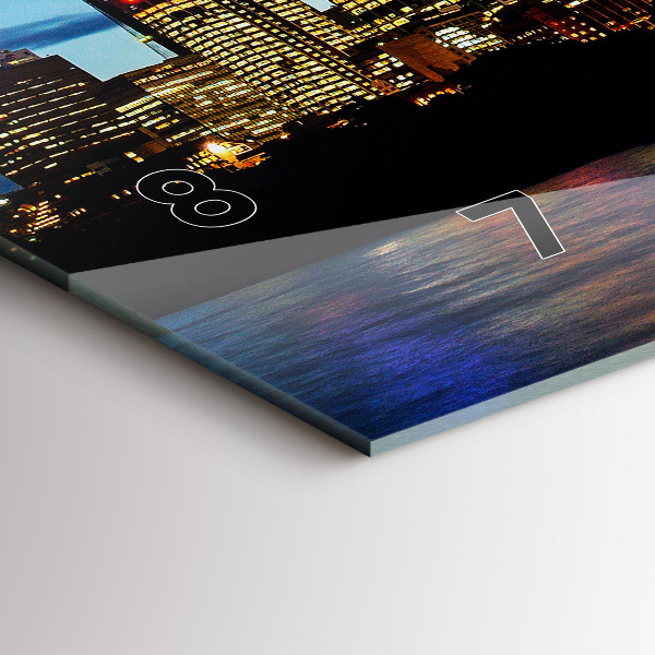 Orologio rettangolare Sydney la sera