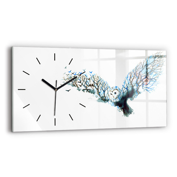 Orologio rettangolare Libertà e natura degli uccelli