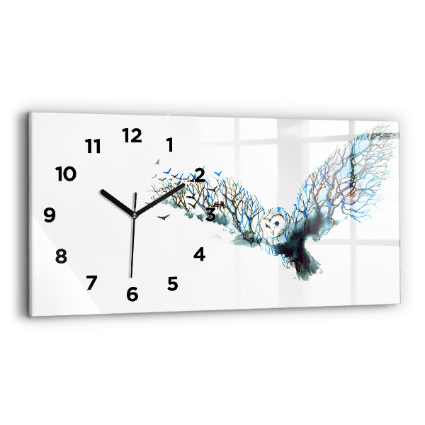 Orologio rettangolare Libertà e natura degli uccelli
