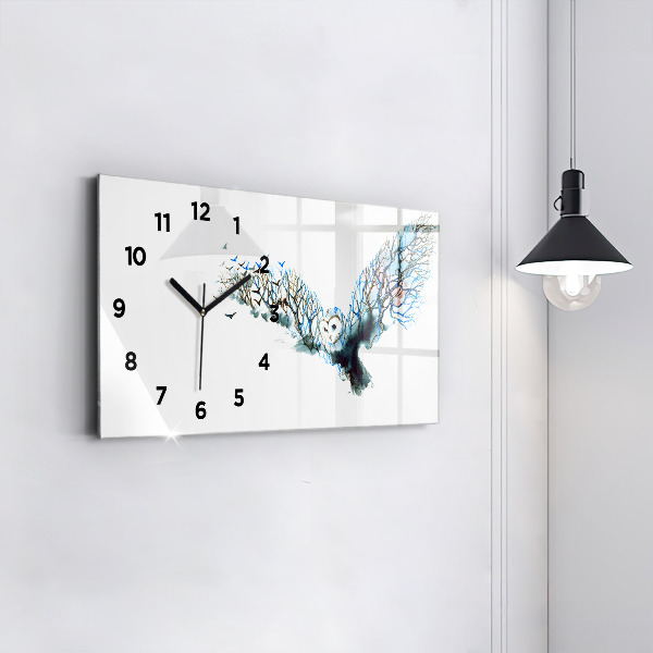 Orologio rettangolare Libertà e natura degli uccelli