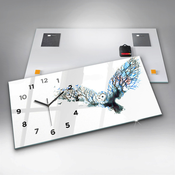 Orologio rettangolare Libertà e natura degli uccelli