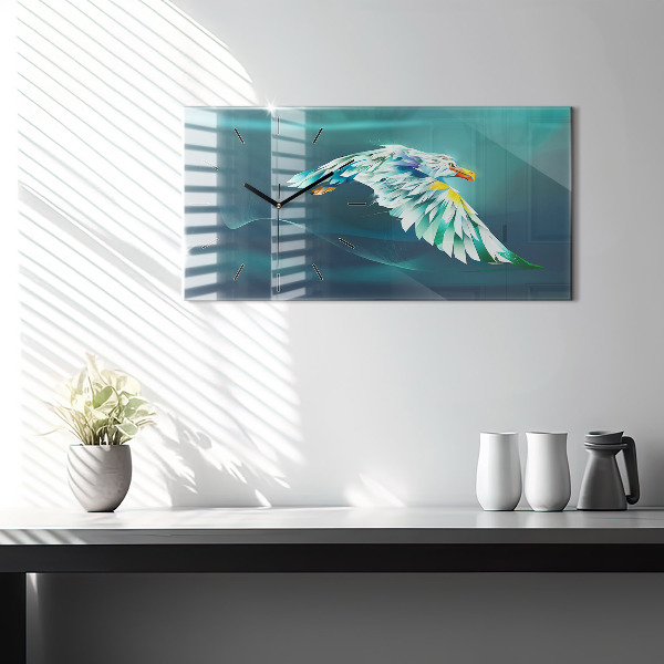 Orologio rettangolare Immagine di un'aquila in volo