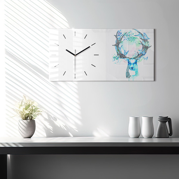 Orologio rettangolare Illustrazione di cervo