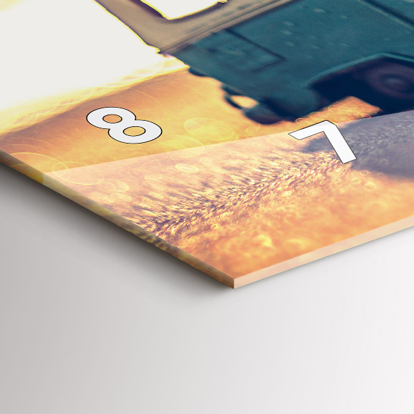 Orologio rettangolare Camper sulla spiaggia