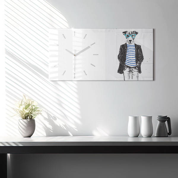 Orologio rettangolare Un cane in un corpo umano