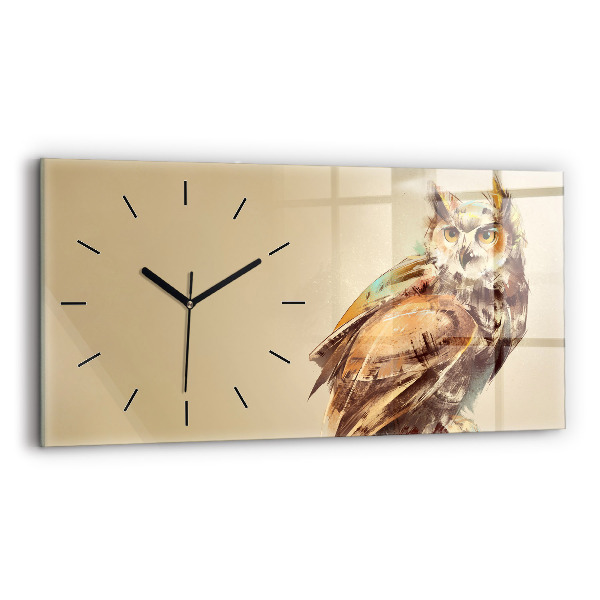 Orologio rettangolare Gufo - segno di saggezza
