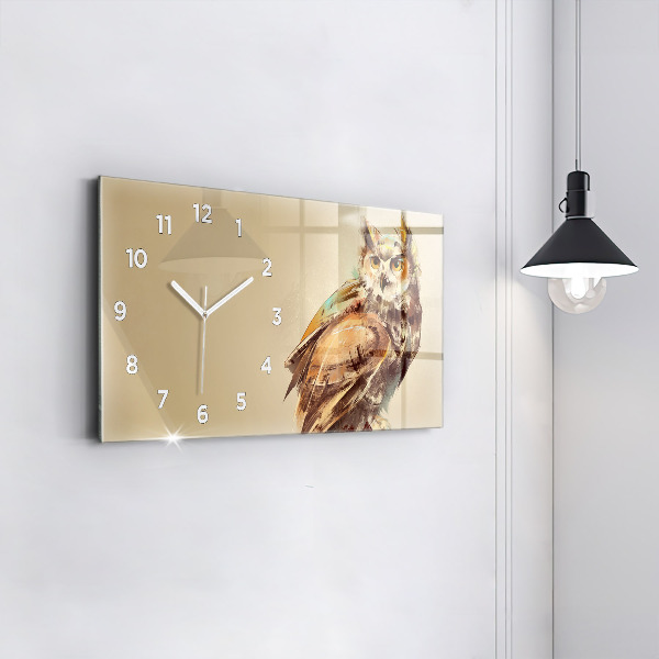Orologio rettangolare Gufo - segno di saggezza