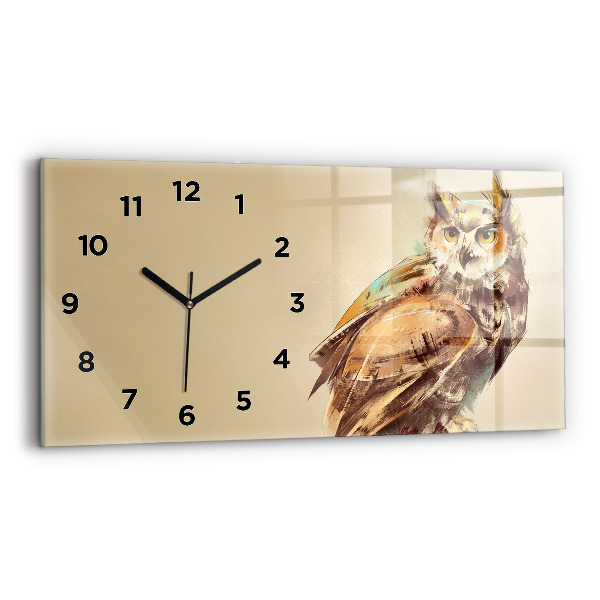 Orologio rettangolare Gufo - segno di saggezza