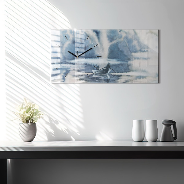 Orologio rettangolare Lago invernale Łódka