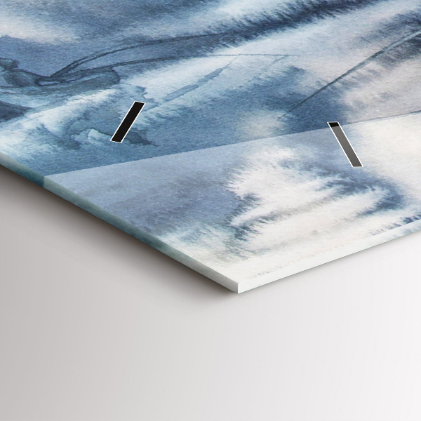 Orologio rettangolare Lago invernale Łódka