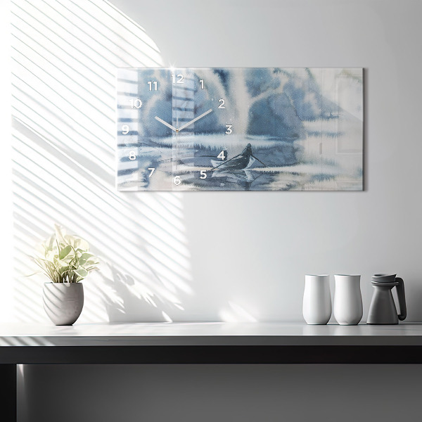 Orologio rettangolare Lago invernale Łódka