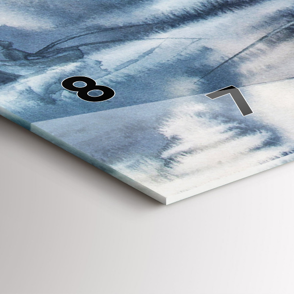 Orologio rettangolare Lago invernale Łódka