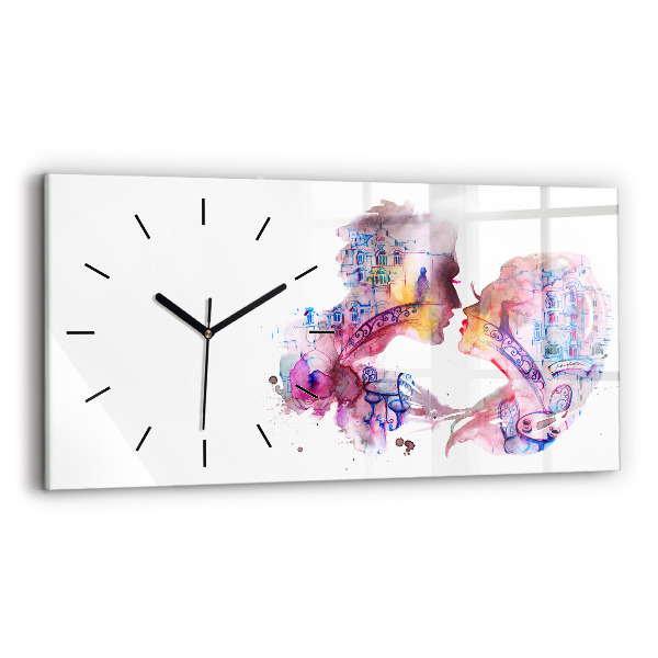 Orologio rettangolare Due corpi un'anima