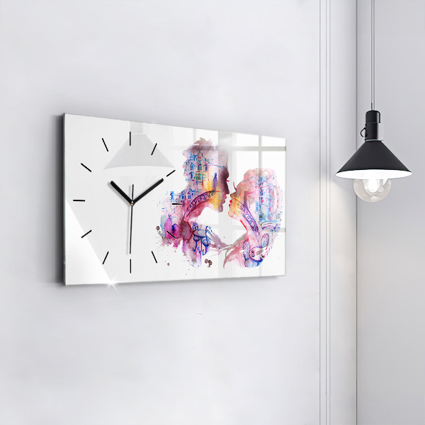 Orologio rettangolare Due corpi un'anima