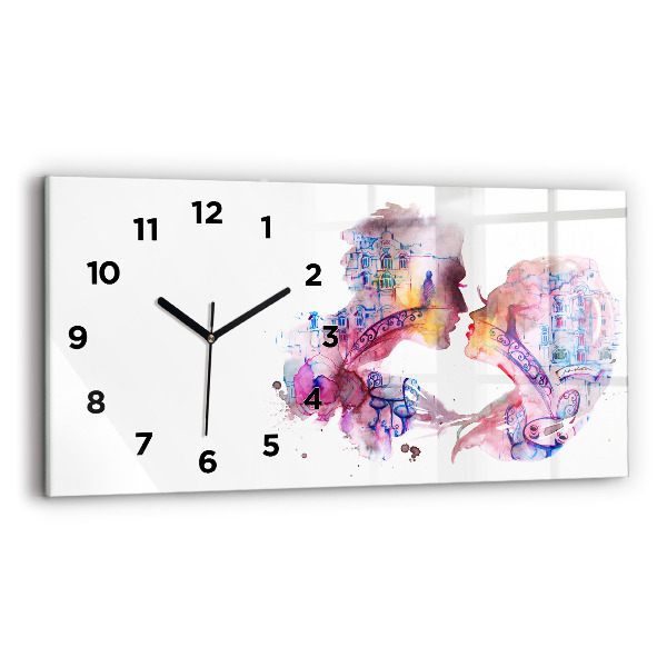 Orologio rettangolare Due corpi un'anima