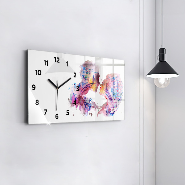Orologio rettangolare Due corpi un'anima