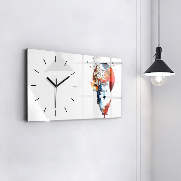 Orologio rettangolare Luna piena e luna del lupo mannaro