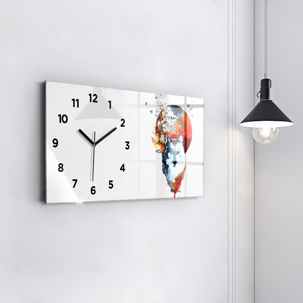 Orologio rettangolare Luna piena e luna del lupo mannaro