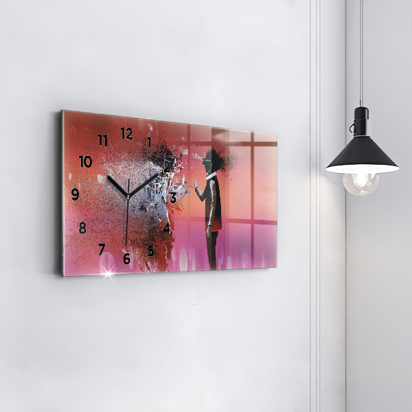 Orologio rettangolare Cyberspazio
