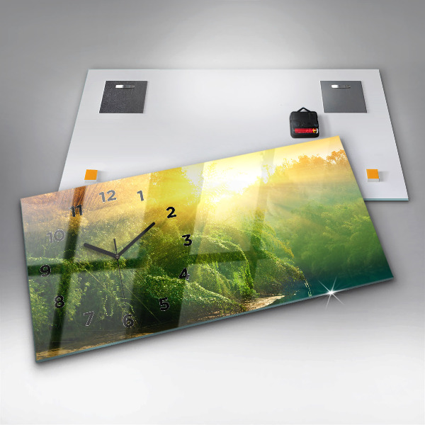 Orologio rettangolare Natura pacifica