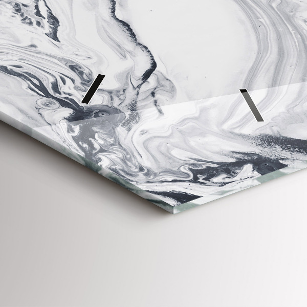 Orologio rettangolare Marmo inchiostro astratto