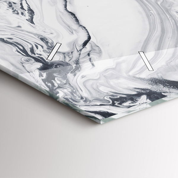 Orologio rettangolare Marmo inchiostro astratto