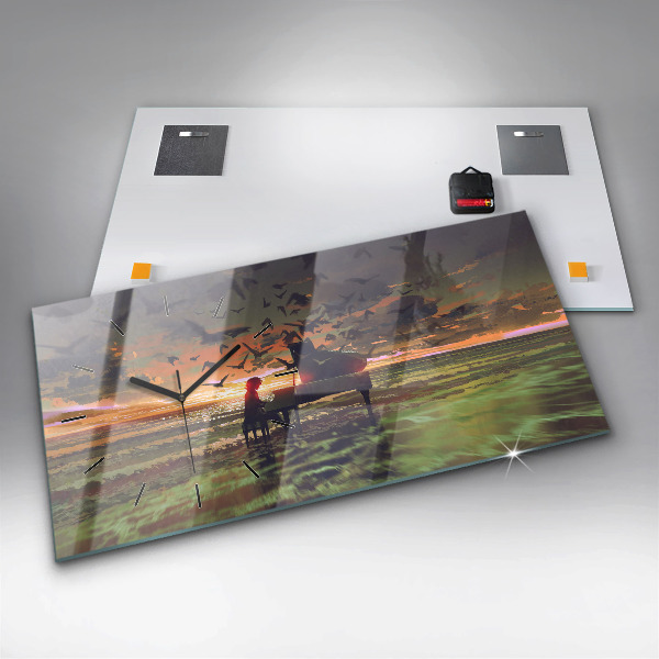 Orologio rettangolare Concerto sulla spiaggia