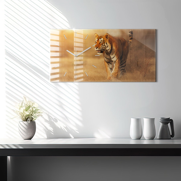Orologio rettangolare Caccia alla tigre