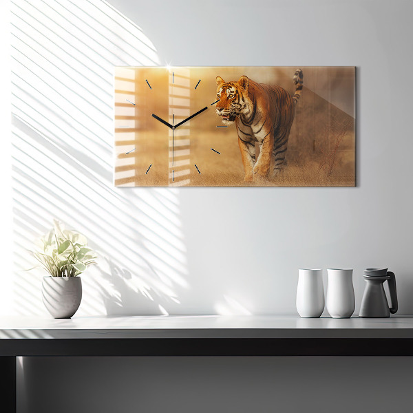 Orologio rettangolare Caccia alla tigre