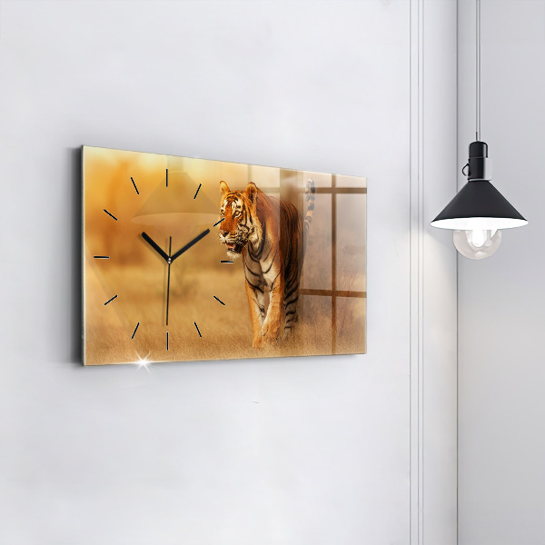 Orologio rettangolare Caccia alla tigre