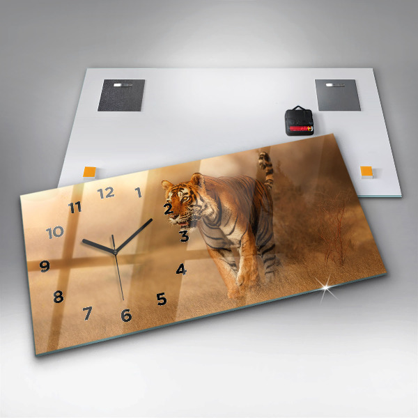 Orologio rettangolare Caccia alla tigre