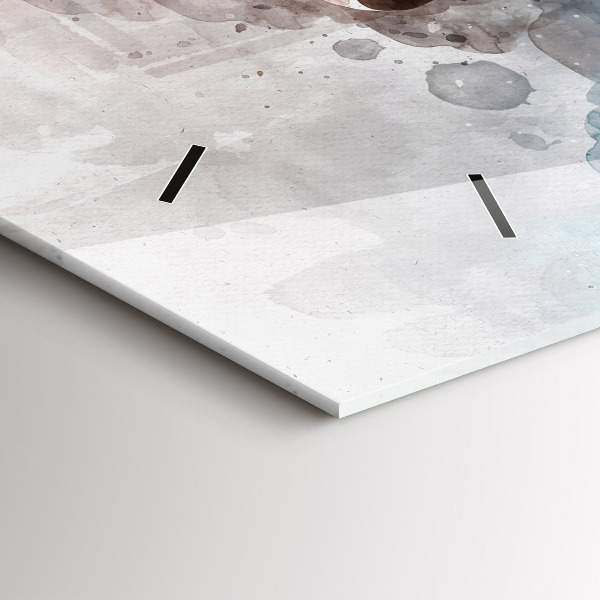 Orologio rettangolare Il passato nella parte posteriore della testa