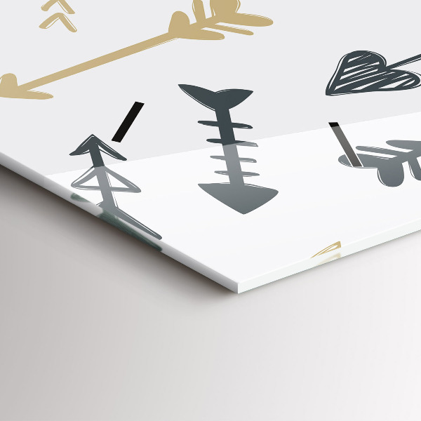 Orologio rettangolare Motivo geometrico hipster