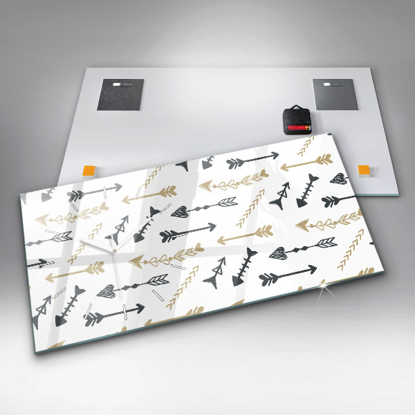 Orologio rettangolare Motivo geometrico hipster