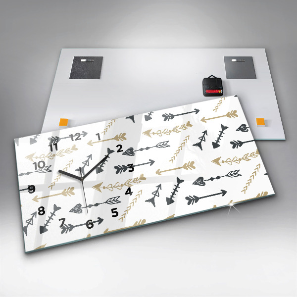 Orologio rettangolare Motivo geometrico hipster