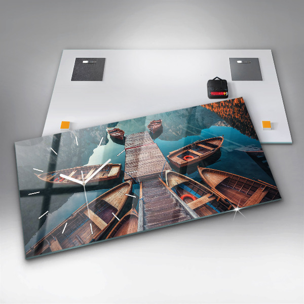 Orologio rettangolare Molo e lago