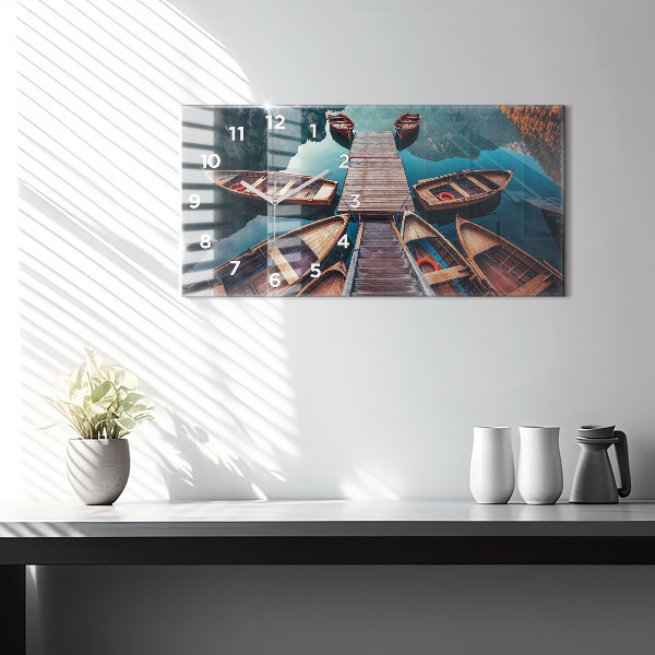Orologio rettangolare Molo e lago