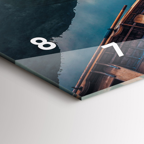 Orologio rettangolare Molo e lago