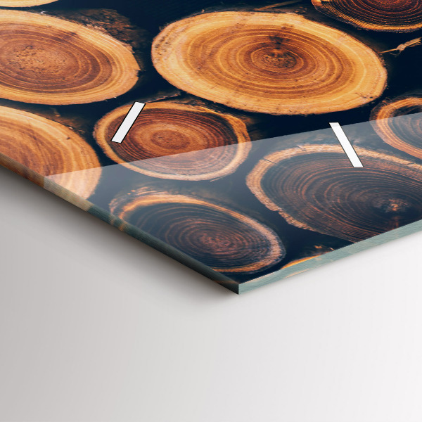 Orologio rettangolare Legna